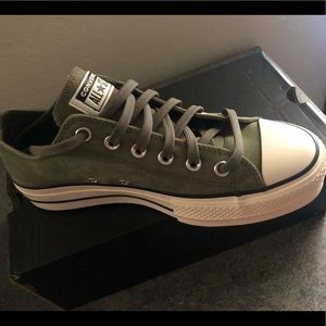 Converse Suede Olive Platforms